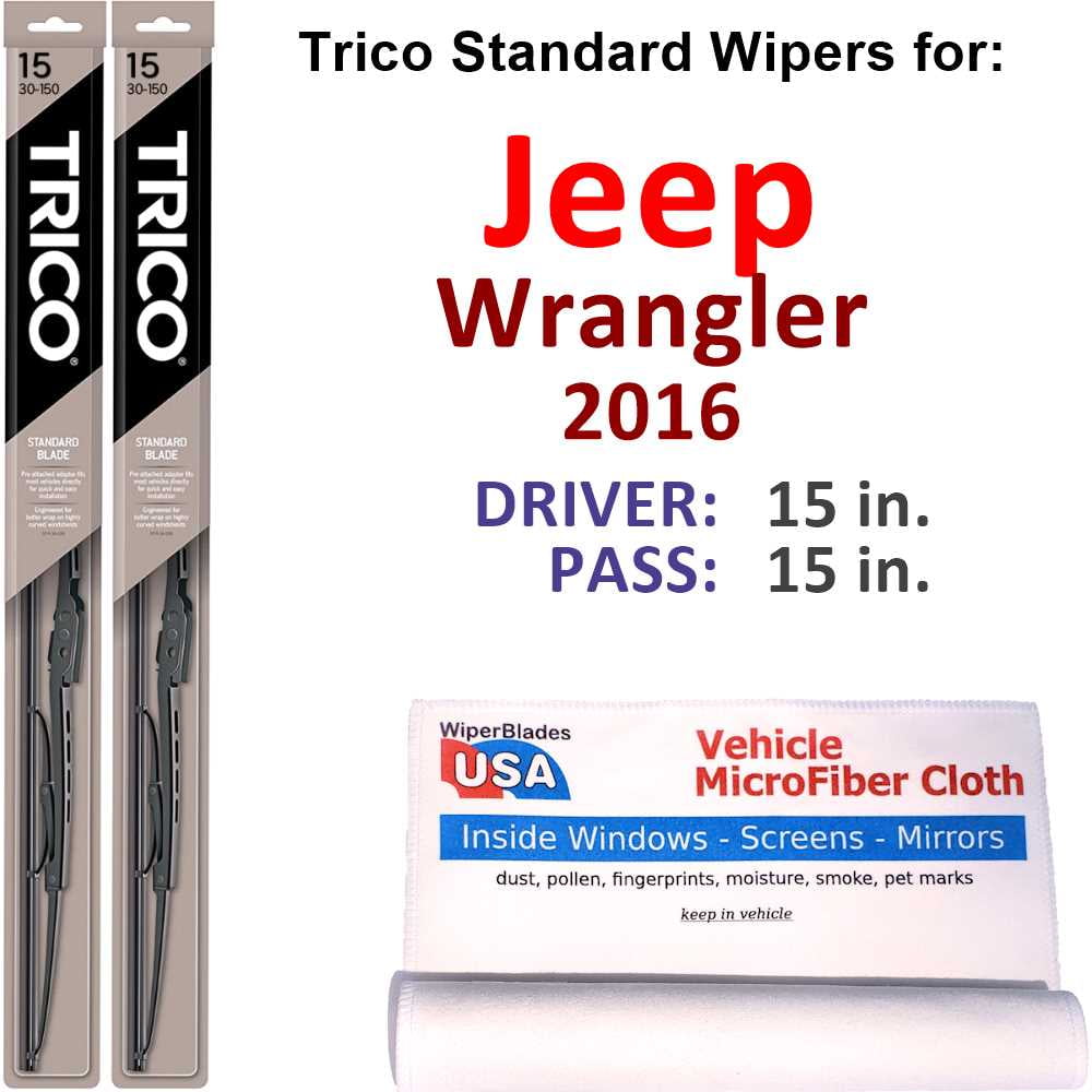 2016 Jeep Wrangler Wiper Blades (Set of 2) 
