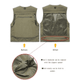 thumbnail image 3 of HOTIAN Fishing Vest Jcket for Men and Women Quick-Dry Outdoor Cargo Utility Vests with Multi-Pocket for Travel Work Photography Khaki XXXL, 3 of 7