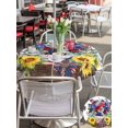 thumbnail image 6 of Outdoor Tablecloth with Umbrella Hole Zipper 4th of July Round Tablecloth 54" Waterproof Outside Table Cloth Independence Day Sunflower Patio Table Cover Tablecloths for Picnic Party, 6 of 8