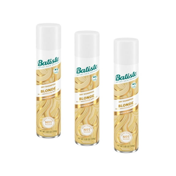 Batiste Dry Shampoo Plus, Brilliant Blonde 6.73 oz (Pack of 3)