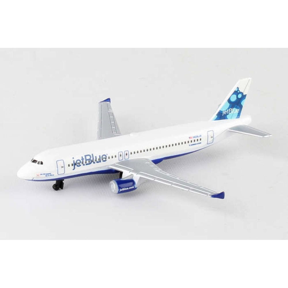 Jetblue Single Plane, White Daron RT1224 Diecast Model Airplane