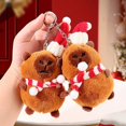thumbnail image 5 of Muñeco de Navidad, muñeco de capibara, mochila Kawaii, llavero colgante, regalo para niños, juguetes de Papá Noel, adorno de escritorio para el hogar y la Oficina, 5 of 5