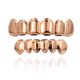 thumbnail image 1 of Gorras de Hip Hop chapadas en oro rosa, ajuste personalizado, conjunto de Grillz superior e inferior, parrillas para dientes, boca Hop, ajuste personalizado, Grillz de dientes pulidos, 1 of 5