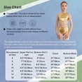 thumbnail image 7 of Haitryli Girls Gymnastics Dance Leotard Shiny Metallic Bodysuit Crisscross Waist Unitard Ballet Dancewear Red 4, 7 of 7