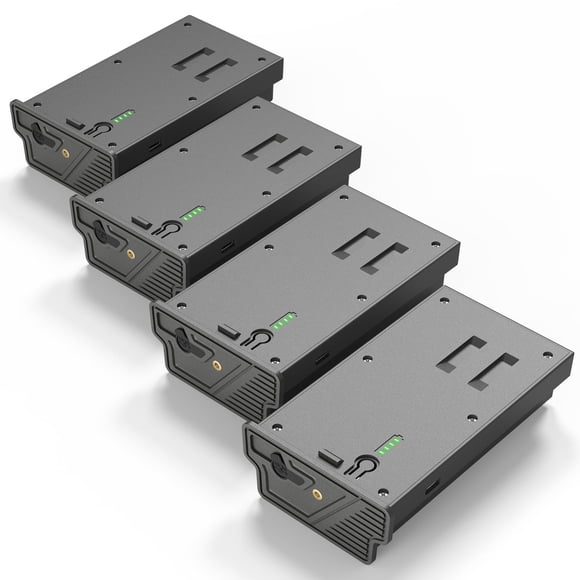 4PCS New Reveal Lithium Battery Pack for Reveal Camera Enhanced Solar Charging Battery Compatible with Reveal Hunting Trail Camera Reveal Ultra, X Ge