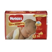 Huggies Gentle Care Preemies Diapers, Size P, 30-Count