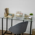 thumbnail image 3 of Martha Stewart Ryder Gold Mesh Metal 6 Piece Set Desktop Organizers and Accessories, Holds Files, Magazines, Letters, Pens, Sticky Notes and Business Cards, 3 of 8