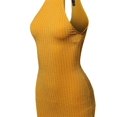 thumbnail image 4 of FashionOutfit Women's Casual Sexy High Neck Sleeveless Lurex Body-Con Mini Dress, 4 of 4