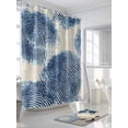thumbnail image 3 of Shower Curtains Abstract Blue Circle Geometric Bath Curtain Modern Art Waterproof Bathroom Shower Curtain Set with Hooks Decoration 36 x 72 Inches, 3 of 7