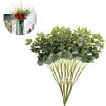 thumbnail image 3 of Tifuly 4 PCS künstlicher Eukalyptus verlässt Blumensträuße, 19.7 Zoll gefälschte Eukalyptus-Blatt Silke-Grünpflanzen für Hauptpartei-Hochzeits-Weihnachtsdekoration, Mittelstücke, 3 of 6