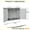 White + Plastic#80, variant on Weatherproof Resin Garden Equipment Storage Cabinet with Adjustable Shelves - Spacious 52.36L x 29.7W x 74.25H White Plastic Deck Box for Patio, Garage, and Basement Organization