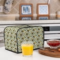 thumbnail image 6 of Kdxio Bees and Flower Print Toaster Cover Bread Machine Cover Fits for Most Standard 2 Slice Toasters,Keep Toaster Free From Dust And Fingerprint Oven Dustproof Cover, 6 of 7