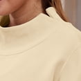 thumbnail image 5 of Mock Neck Sweatshirt Women Fall Fashion Oversized Turtleneck Pullover Long Sleeve Casual Sweatshirts, S-3XL, 5 of 8