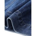 thumbnail image 5 of Agnes Orinda Women's Plus Size Denim Jacket Button Down Lapel Long Sleeve Coat Boyfriend Casual Jean Jackets 2X Dark Blue, 5 of 6