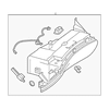 Genuine OE Mercedes-Benz Glove Box Assembly - 222-680-52-04-64-9H15