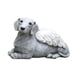 thumbnail image 2 of Estatua de perro ángel decorativa de resina creativa, adorno de animal para jardín. Estilo B, 2 of 9