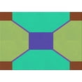 thumbnail image 1 of Ahgly Company Indoor Rectangle Patterned Khaki Green Area Rugs, 8' x 12', 1 of 1