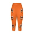 thumbnail image 3 of MKLEKYY Leggings deportivos para mujer, leggings deportivos casuales de moda con estampado de rugby para mujer, pantalones de yoga, leggings capri 2123, 3 of 3