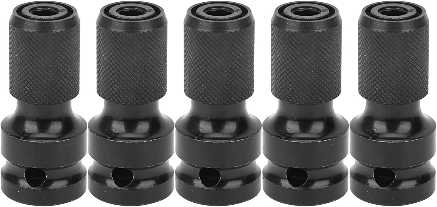 Electric Wrench Socket Adapter 1/2 Square to 1/4 Hex Bit Telescopic