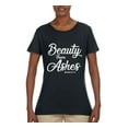 thumbnail image 2 of Wild Bobby Beauty From Ashes Isaiah 61:3 Inspirational/Christian Women Graphic Tee, Black, Small, 2 of 5