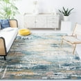 thumbnail image 2 of SAFAVIEH Skyler Talisha Distressed Area Rug, Teal/Gold, 6'7" x 6'7" Square, 2 of 8