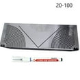 thumbnail image 1 of Lefu 1pc 90° Arc Angle Marking Ruler Square Tube Angle And Arc Drawing Ruler With Marker Pen Measuring Marking Bending Tools, 1 of 6