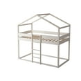thumbnail image 2 of HMD Pasco Simple Over Simple Solid Wood House Loft B Frame Box, Gris Antique, 2 of 5