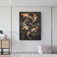 thumbnail image 6 of Kdxio Koi Fish Tranquility Pattern Canvas Wall Art 12x16 Inches - Waterproof HD Print Solid Wood Frame for Living Room & Bathroom,Vertical, 6 of 8