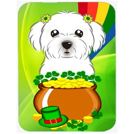 

Maltese St. Patricks Day Glass Cutting Board- Large