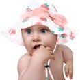 thumbnail image 1 of Baby Girl Sun Hat with UPF 50+ Outdoor Adjustable Beach Hat with Wide Brim Bucket Hats, 1 of 5