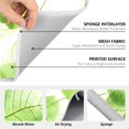 thumbnail image 3 of Ryvnso Green Leaves Dish Drying Mat for Kitchen Countertop 16x18 Small Dish Pad Drainer Rack Dish Sink Mats, 3 of 7