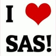 thumbnail image 2 of CafePress - I Love SAS! Infant Bodysuit - Baby Light Bodysuit, Size Newborn - 24 Months, 2 of 4