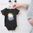 thumbnail image 5 of Dominican Republic the Coconut Coast Romper Boys or Girls Infant Baby Brisco Brands NB, 5 of 6
