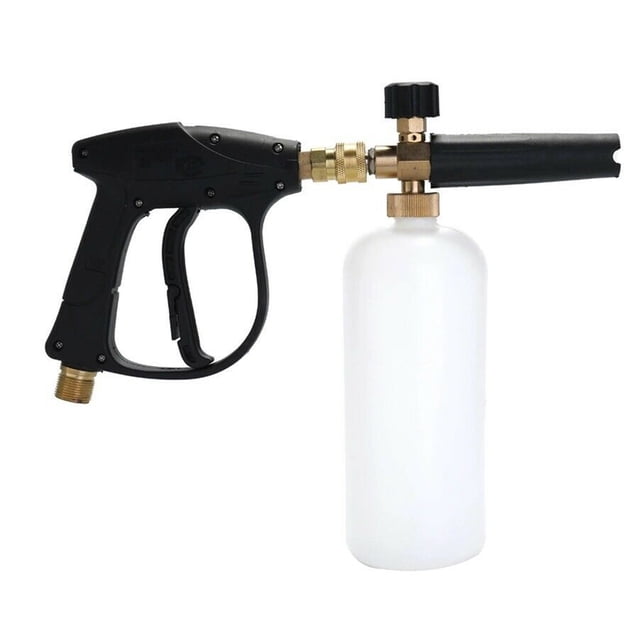 TFixol1/4 Inch Snow Foam Washer Sprayer Car Wash Soap Lance Spray Pressure Jet Bottle