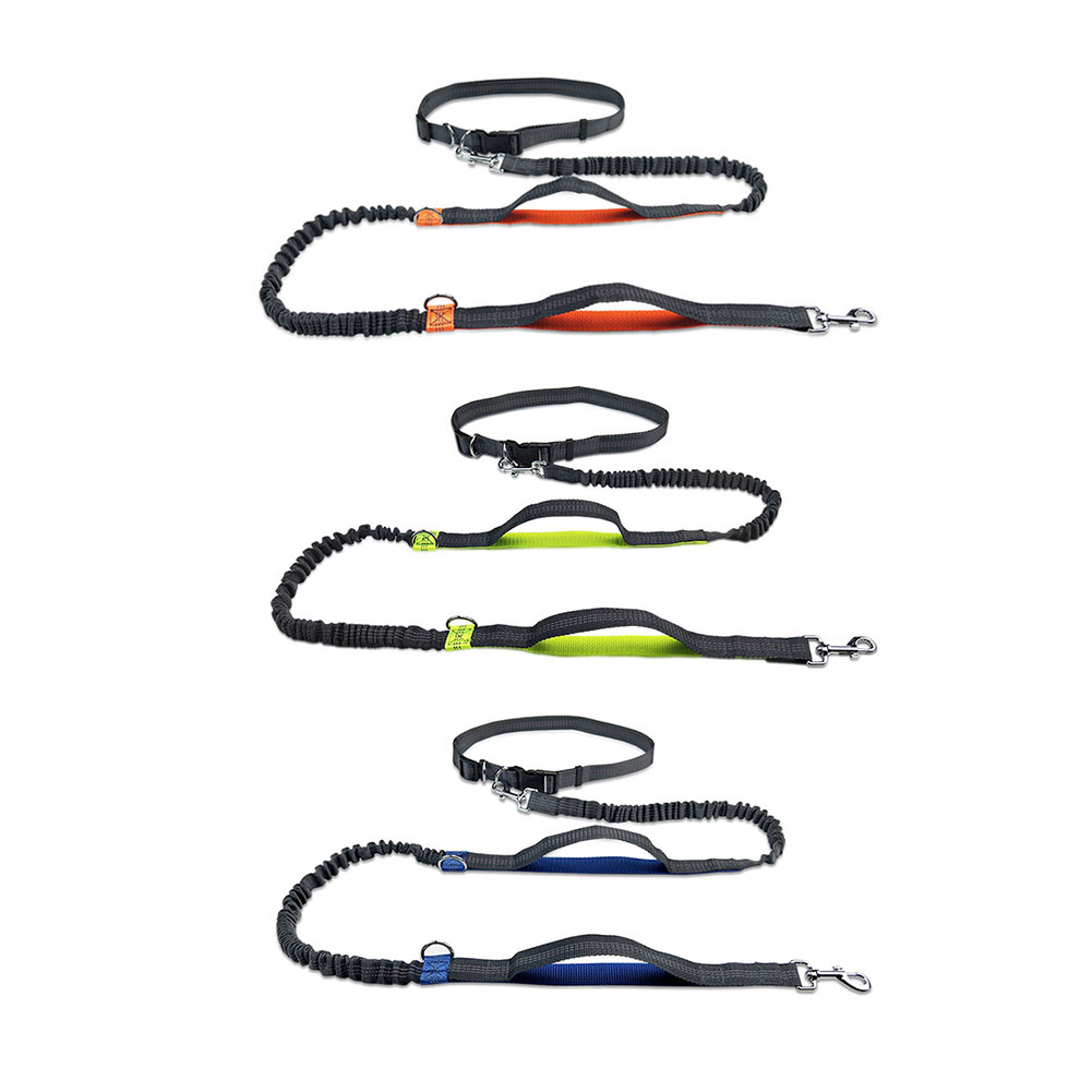 Elastic Dog Leash Reflective Adjustable Waist Rope Hands Free Traction Rope Pets Accessories