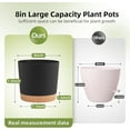 thumbnail image 3 of Spring Saving Clearance Plant Pots for Indoor Plants, 2 Pack 8 Inch Plastic Flower Pot Planters with Drainage Saucer for Indoor Outdoor Garden Home, 3 of 8