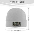 thumbnail image 3 of ZICANCN Tiger Aggressive And Patient Knit Beanie Hat, Winter Cap Soft Warm Classic Hats for Men Women, Gray, 3 of 8
