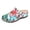 White, variant on Women's Ethnic Vintage Flower Orthopedic Wedge Clogs Mules Boho Beach Floral Print Leather Closed Toe Arch Support Orthotic Dress Backless Sandals Summer Comfortable Walking Black Size 8