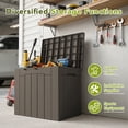 thumbnail image 4 of Homall 2PCS 31 Gallon Outdoor Deck Box In Resin with Seat, 4 of 7
