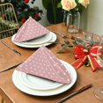 thumbnail image 4 of Iauyy Satin Napkins Set of 1- Star- Pink2 DIY Printing Decoration Cloth Napkin- Easy Care for Home/Party, 4 of 8