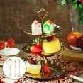 thumbnail image 6 of 3 Tier Cake Stand Hardware Kit - Tiered Tray Hardware Fittings Hardware Fittings Stacking Wedding for Cake Stand Wedding Party Gold,Plate not Included, 6 of 7