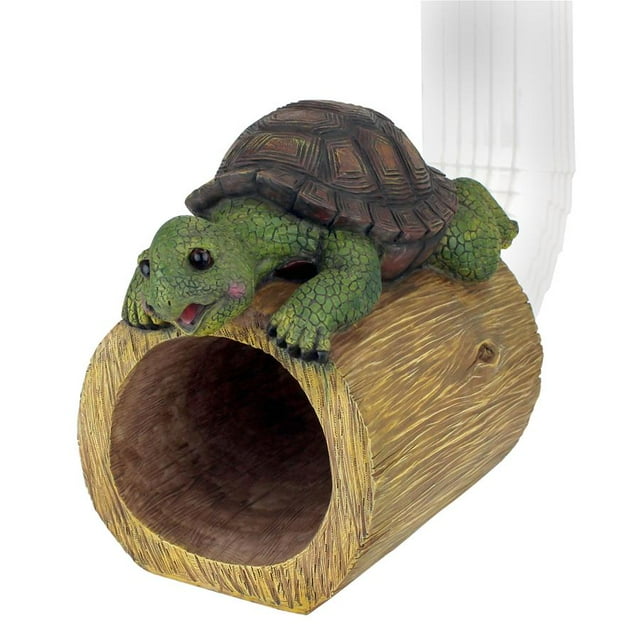 Design Toscano Goutte la Statue de Descente de Gardien de Gouttière de Tortue