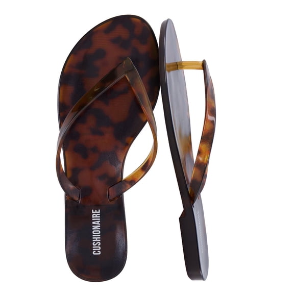 Cushionaire Aqua Jelly Flip Flops for Women