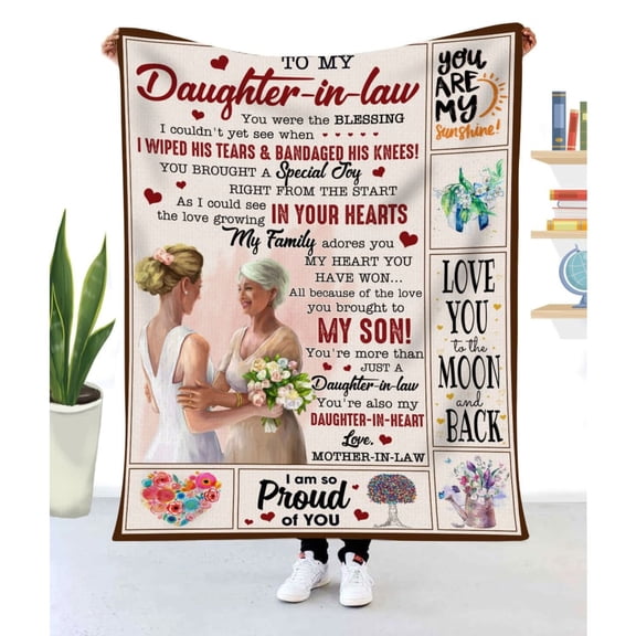 Blanket Daughter-In-Law Art You Were The Blessing I Couldn't Yet See, 30x40in Fleece Blanket