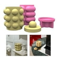 thumbnail image 2 of Milue Bubble Storage Jars Molds 3D Concrete Castin Mold Candle Holder Plaster Mold, 2 of 12