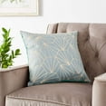 thumbnail image 2 of Violet Linen Victoria Chenille Abstract Haxegon Design, Polyester Jacquard, Mint, 18 Inch by 18 Inch, Decorative Throw Pillows, 2 of 5
