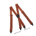 thumbnail image 2 of HINTRMENT 1Pcs Chocolate Polyester X Shape Suspender Pants for Men Holds Pants Adjustable Length, 2 of 6