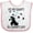 White and Pink, variant on Inktastic My Daddy's 1st Fathers Day Boys Baby Bib