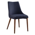 thumbnail image 1 of Allora 19.5'' Mid-Century Fabric Dining Accent Chair in Blue (Set of 2), 1 of 8
