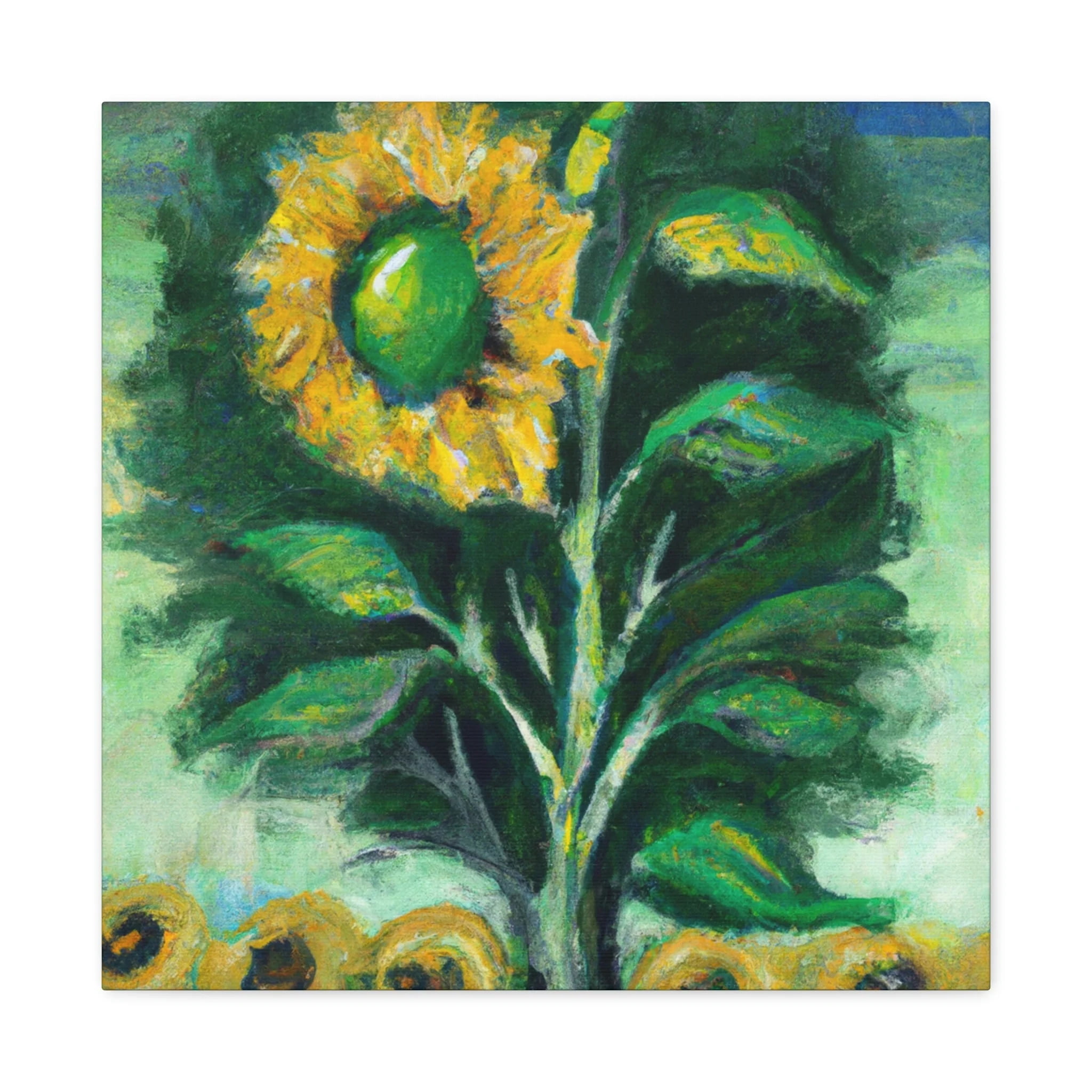 Sunflower in Neoclassicism - Canvas